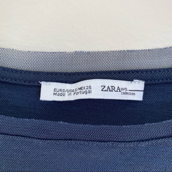 Zara Blue Top with short sleeves - Picture 4 of 13